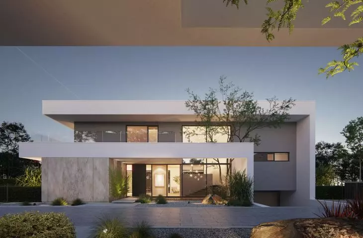 one of seven single-family houses