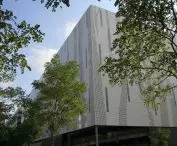 perforated metal facade