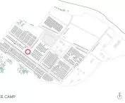 Plan zagospodarowania terenu, obóz w Nizip
