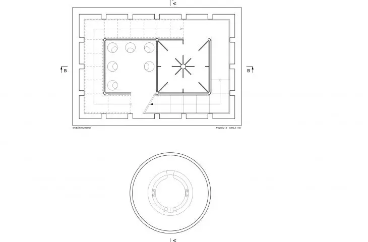 Level -3 projection, sight