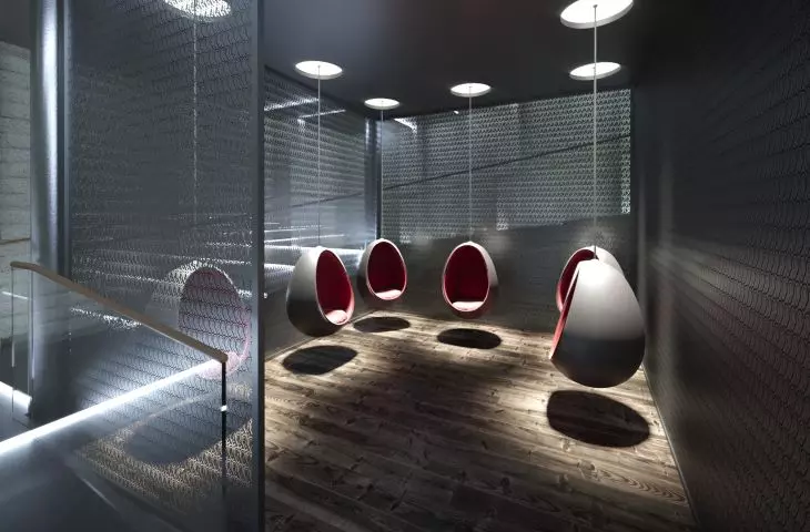 Wine presentation salon, box on the sense of hearing