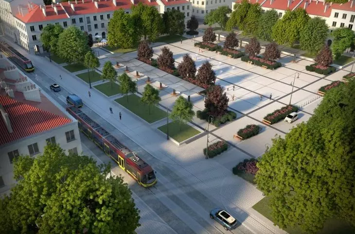 Wizualizacje projektu rewitalizacji Starego Rynku w Łodzi 