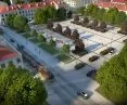 Visualizations of the project to revitalize the Old Market Square in Łódź 