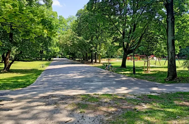 Park im. Wojciecha Bednarskiego w Krakowie przed rewitalizacją