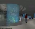 Centrum Nauki i cylindryczne akwarium