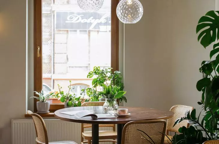 A fragment of the interior of the Kamienica restaurant