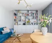 Living room with bookcase