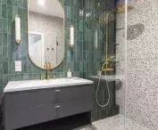 Retro-style bathroom