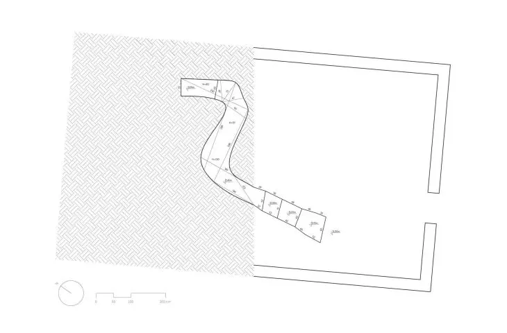mapa inwentaryzacyjna tunelu pod domem Vany