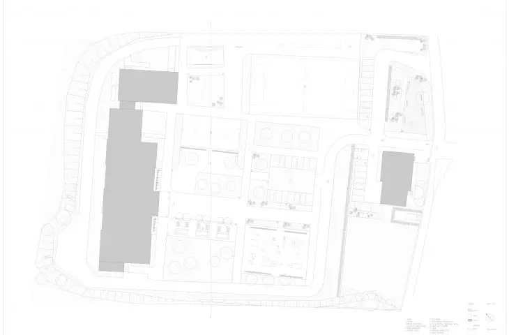 Plan of the square at the school