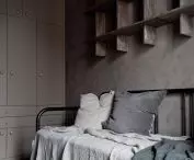 Cabinet in a wabi-sabi apartment
