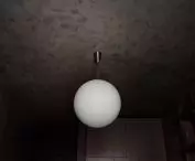 Wabi-sabi apartment, dark ceiling