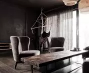 Wabi-sabi apartment, living room