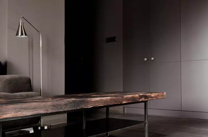 Wabi-sabi apartment, living room