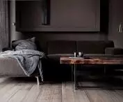 Wabi-sabi apartment, living room
