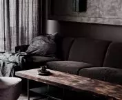 Wabi-sabi apartment, monochromatic colors