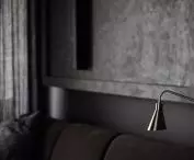Wabi-sabi apartment, wood in the living room