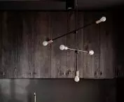 A wabi-sabi apartment, a section of the kitchen