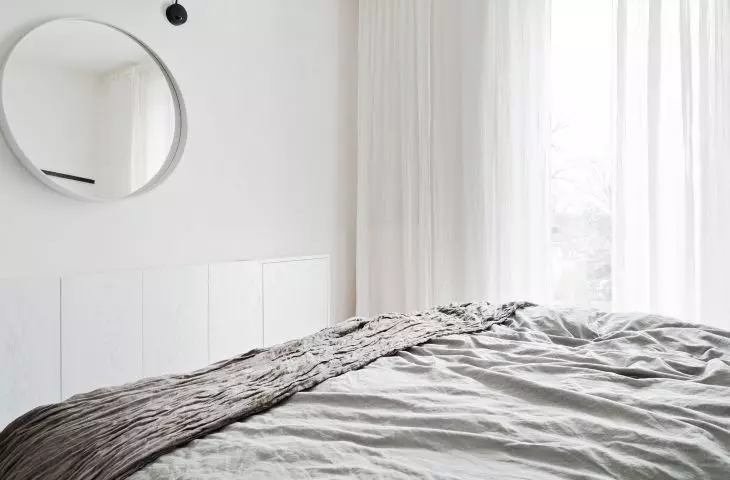 Bright bedroom interior