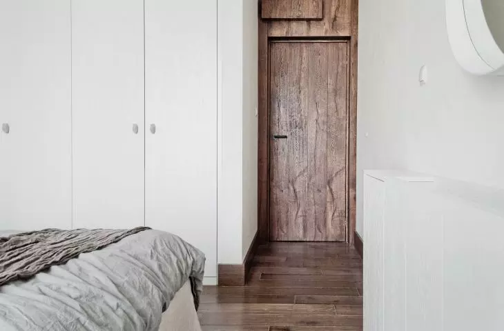 Wabi-sabi apartment, bedroom