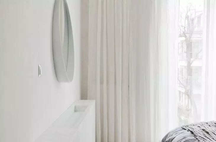 Bright bedroom and natural fabrics