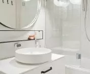 Bright bathroom interior