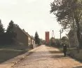 Główna droga prowadząca do wsi Połęcko