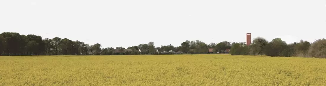 Wieża OSP Kłopot
z panoramą wsi