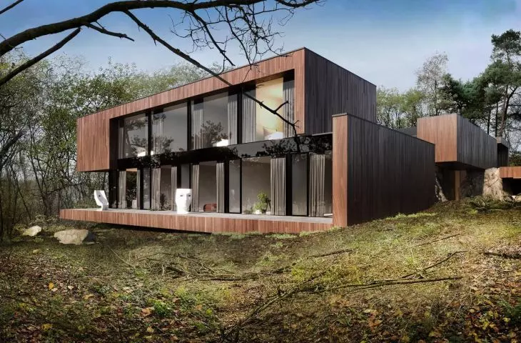 RE: ON THE ROCK HOUSE, duże przeszklenia