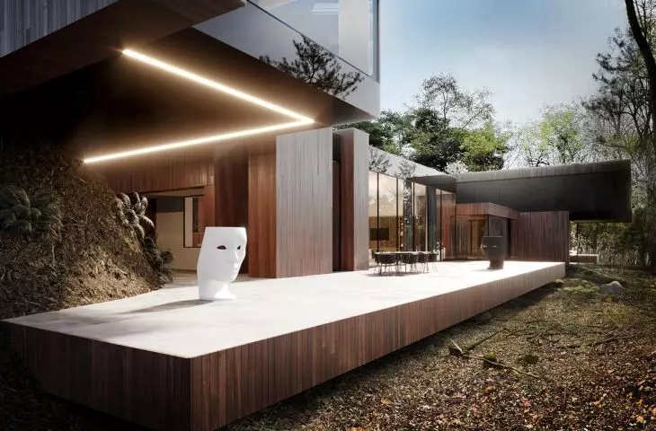 RE: ON THE ROCK HOUSE, terrace and distinctive seating