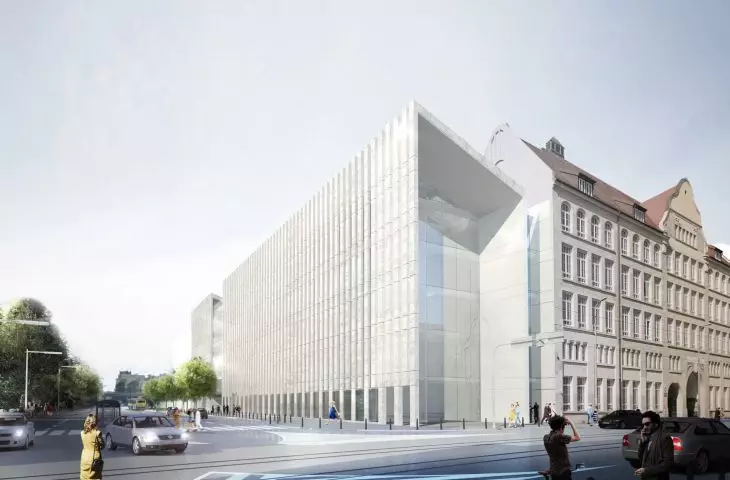 The building of the Court of Appeal in Wroclaw, view from Pilsudski Street