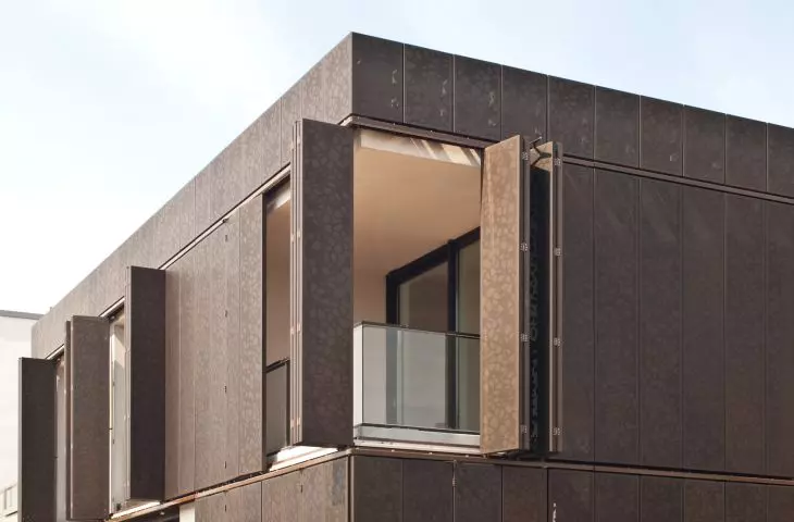perforated metal facade  