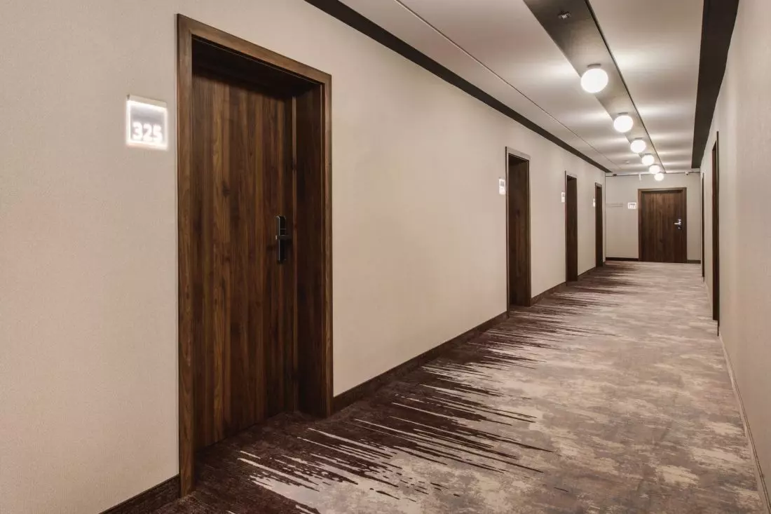 Nuovi corridoi dell'Hotel Kopernik