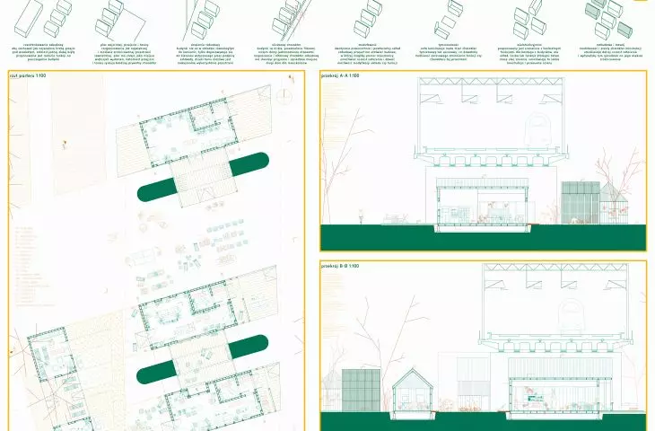 Wonders-plots, first floor plans and sections