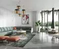 Black house in Gdansk, full of light living area