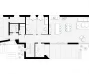 Black house in Gdansk, first floor plan