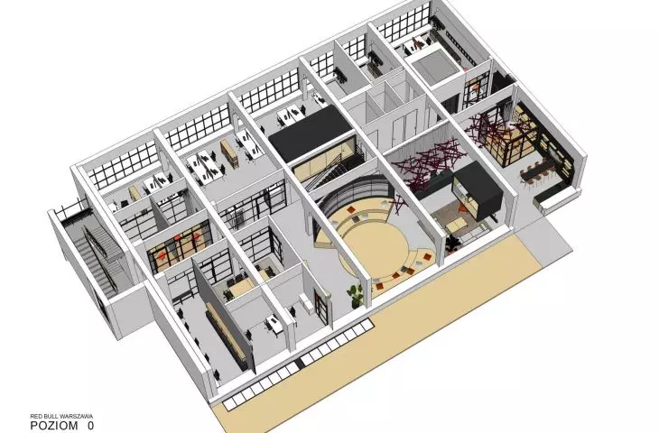 first floor axonometry