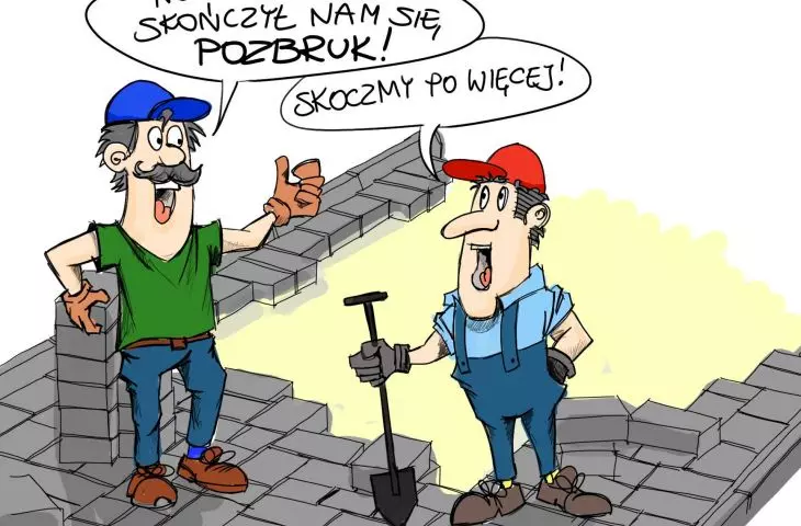 wiele osób używa w rozmowach słowa pozbruk, myśląc o kostce brukowej