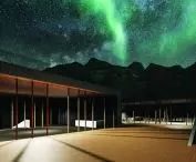 the resort is located in the Lofoten Islands