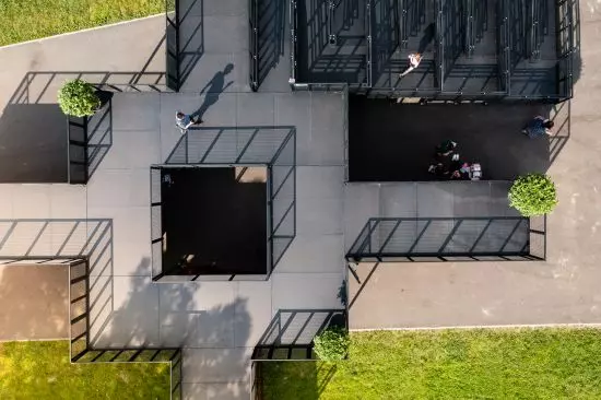 bird`s-eye view widok bird`s-eye view