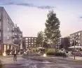 ogólnodostępny plac w głębi osiedla