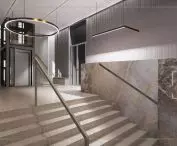 visualization of the interior of the office building