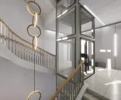 staircase and elevator