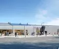 Dworzec kolejowy Gdańsk Wrzeszcz po modernizacji (wizualizacja)