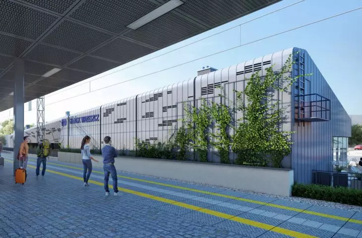 Gdansk Wrzeszcz railroad station after modernization (visualization)