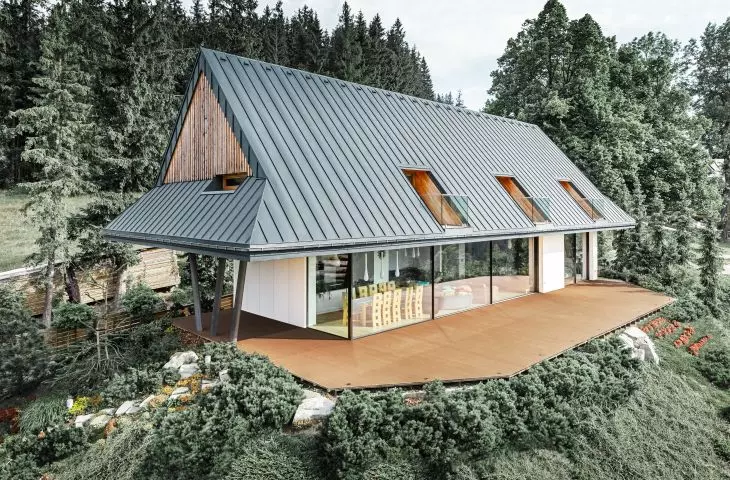House in the Tatra Mountains refers to wooden architecture