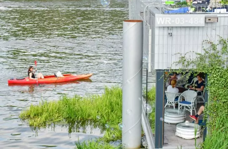 center allows you to see the city and the river from a different perspective