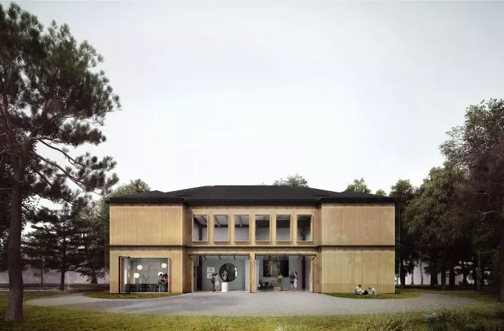 Omuli Museum of the Horse, tył budynku