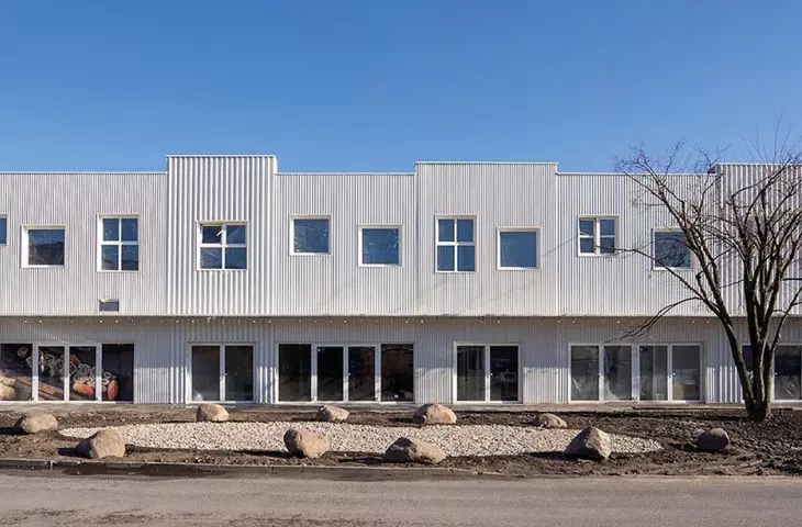 Revitalization of Bakalarska market in Warsaw, view of Targowa Street, 