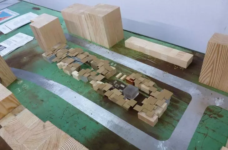 A mock-up of the project to revitalize the bazaar on Ptasia Street in Wroclaw at the 